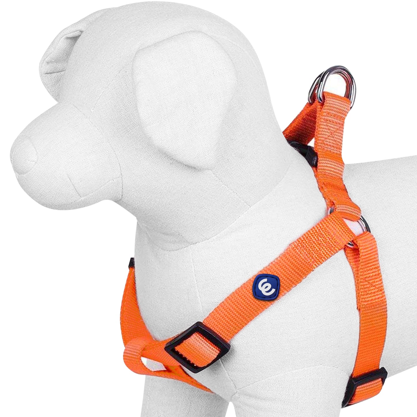 Classic Solid Color Adjustable Dog Harness, YellowOrange