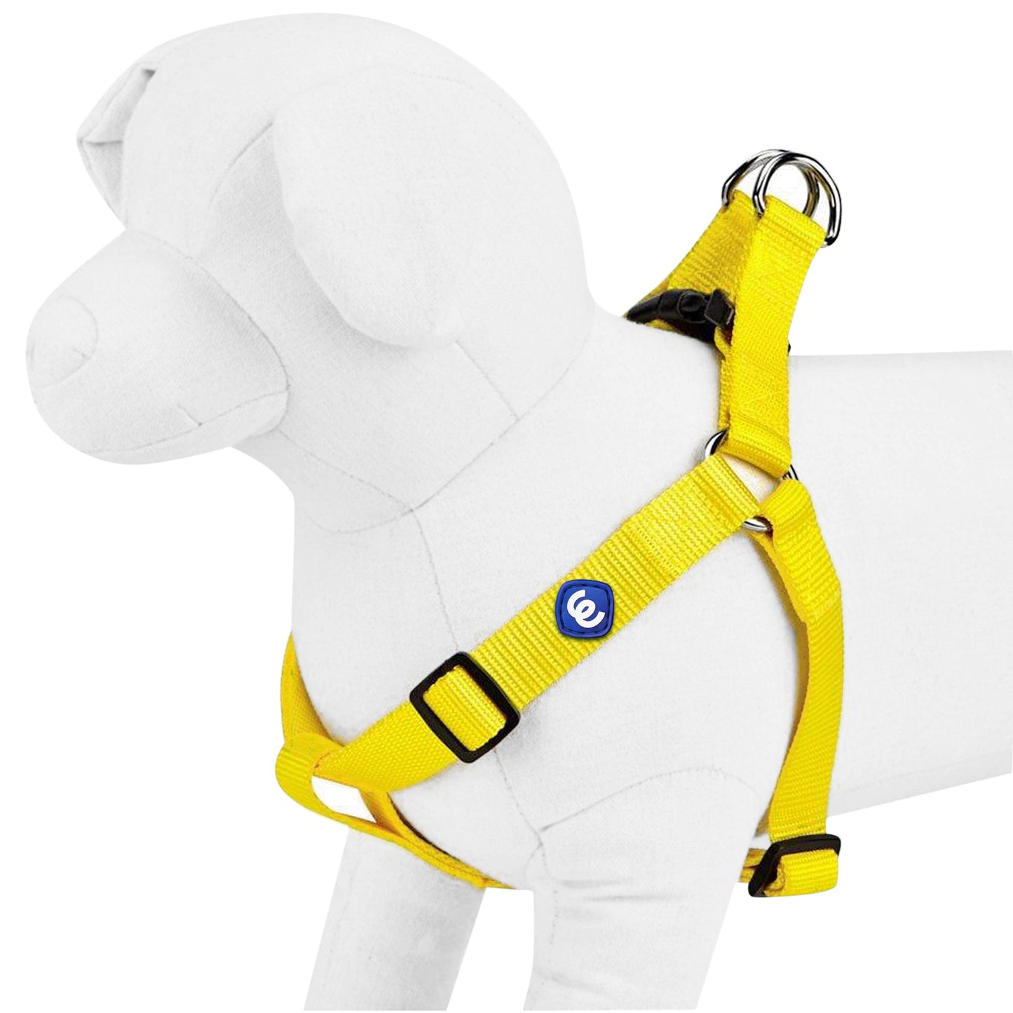 Classic Solid Color Adjustable Dog Harness, YellowOrange