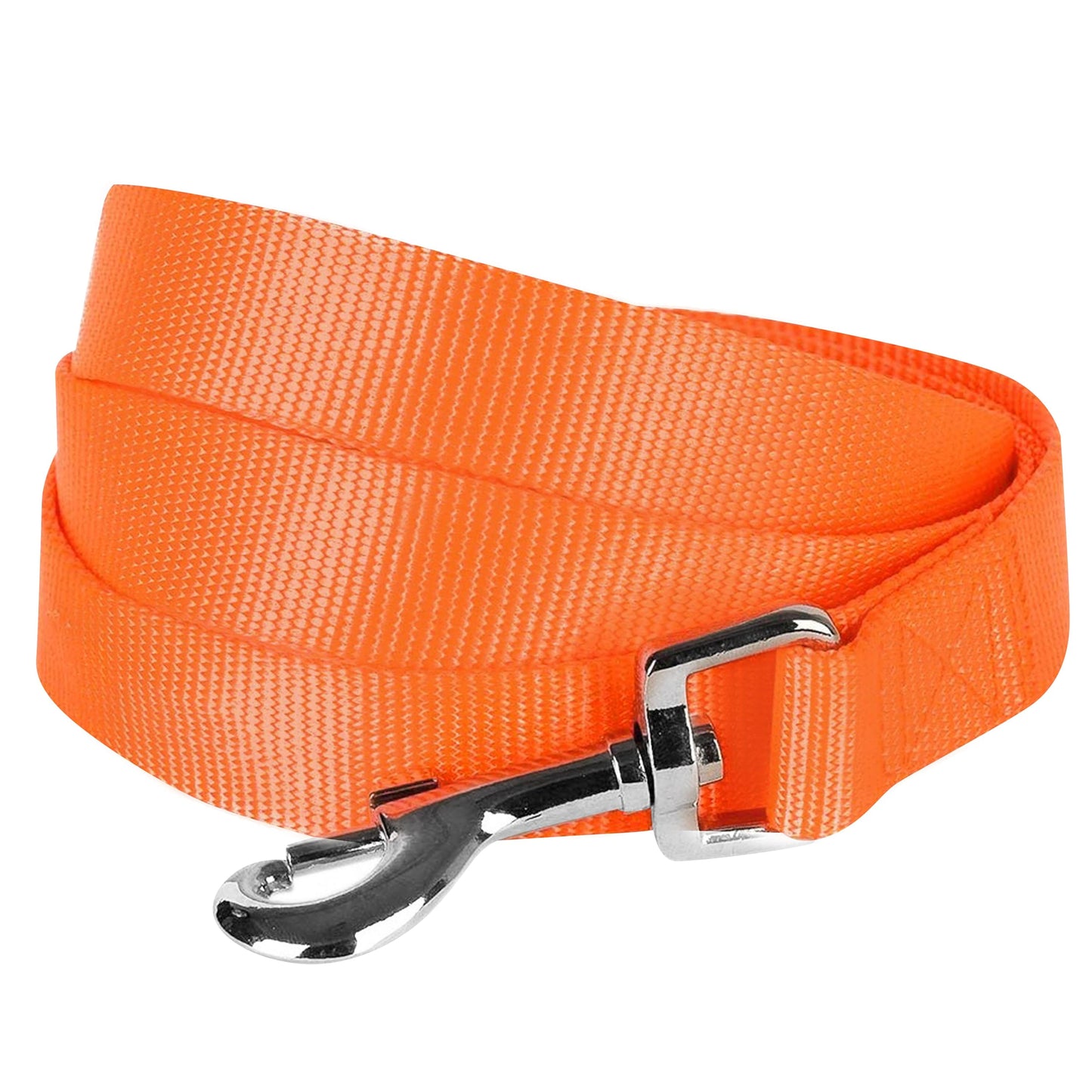 Classic Solid Color Dog Leash, YellowOrange