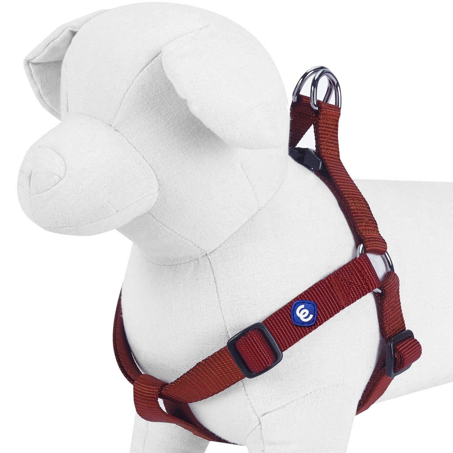 Classic Solid Color Adjustable Dog Harness, PinkRed
